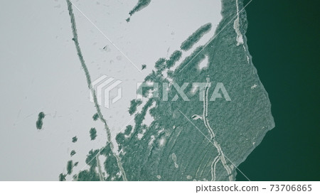 The boundary between the ice and the lake. The boundary between the ice and the lake. 73706865