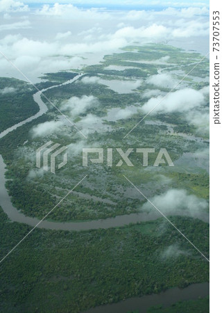 從天空巴西看到的亞馬遜河 73707553
