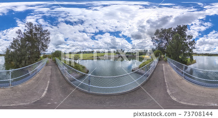 Spherical 360 panorama photograph of the Whitewater Stadium in Penrith 73708144