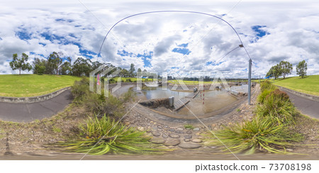 Spherical 360 panorama photograph of the Whitewater Stadium in Penrith Spherical 360 panorama photograph of the Whitewater Stadium in Penrith 73708198