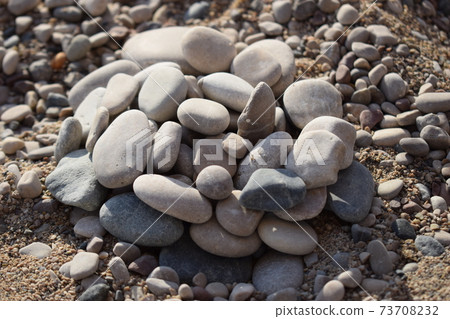 Rocks on the sand beach Rocks on the sand beach 73708232