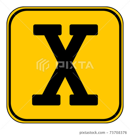 Roman numeral ten. 73708376