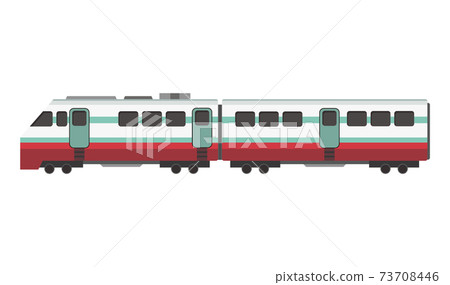 Passenger express train. Railway carriage.... - Stock Illustration  [73708446] - PIXTA