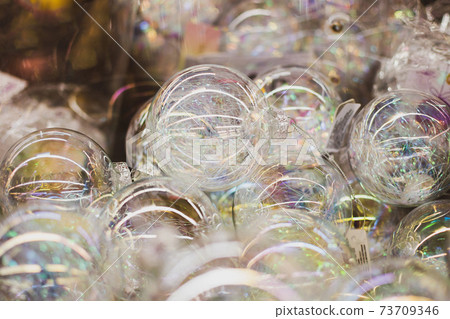 A beautiful transparent Glass Christmas balls in shop 73709346
