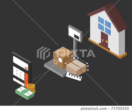 calculate weight and dimension of shipment before shipping to destination vector calculate weight and dimension of shipment before shipping to destination vector 73709350
