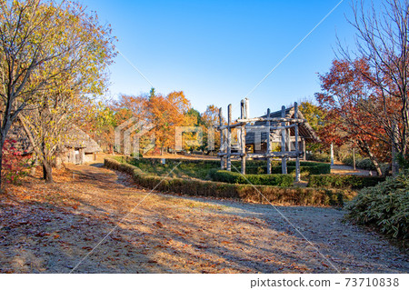 亞瑟水上樂園亞瑟遺跡清晨的風景秋天的風景 73710838