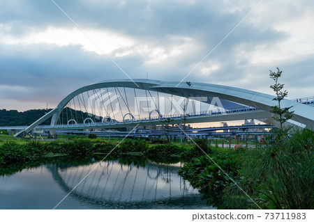 Night view of the Yangguang Bridge at Xindian District 73711983