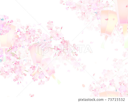 Cherry and lantern background-there are multiple variations 73715532