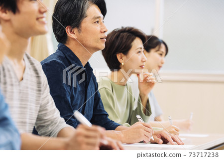 Men and women participating in the seminar Men and women participating in the seminar 73717238