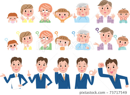 三代家庭和男性代表 三代家庭和男性代表 73717549