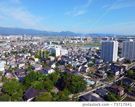 Helicopter shot! Around the time of rice planting in Ebina City 12 73717841