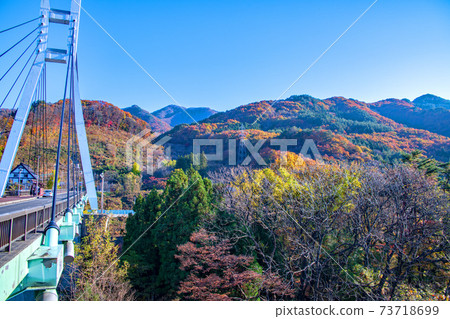 wa訪橋大橋wa訪橋秋天風景水上町 wa訪橋大橋wa訪橋秋天風景水上町 73718699