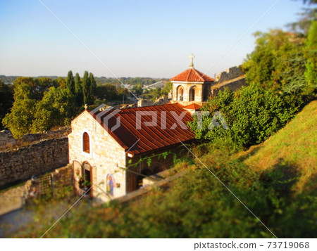 Serbian Belgrade St. Petka Church Diorama Style Serbian Belgrade St. Petka Church Diorama Style 73719068