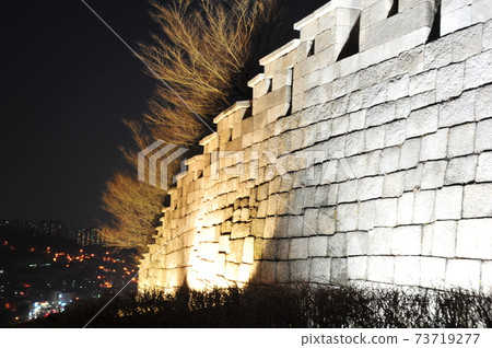 首爾城、城牆、夜景、順城路 首爾城、城牆、夜景、順城路 73719277