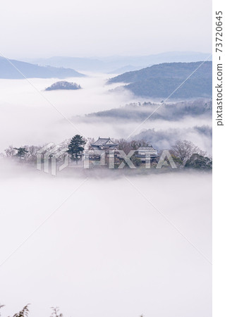 （岡山縣）高橋市比丘松山城天文台的雲海 73720645