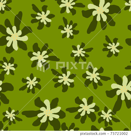 Random abstract botanic seamless pattern in... - Stock Illustration ...