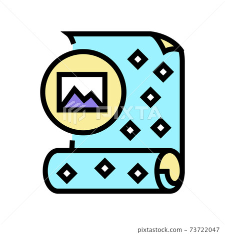 photo wallpaper color icon vector illustration 73722047