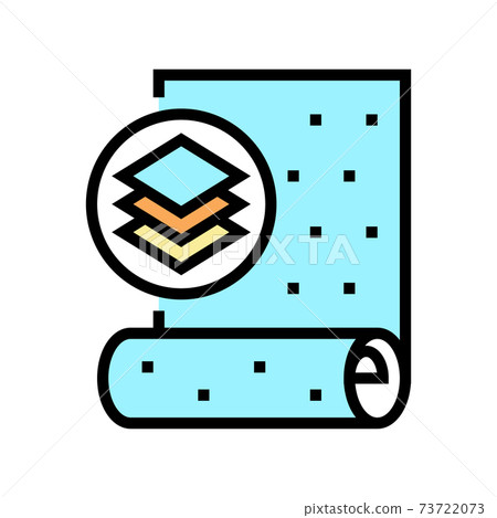 non-woven wallpaper color icon vector illustration 73722073