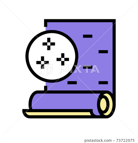 vinyl wallpaper color icon vector illustration vinyl wallpaper color icon vector illustration 73722075