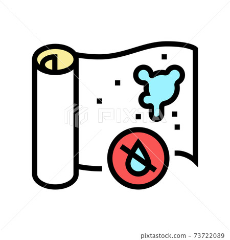 non-waterproof wallpaper color icon vector illustration non-waterproof wallpaper color icon vector illustration 73722089