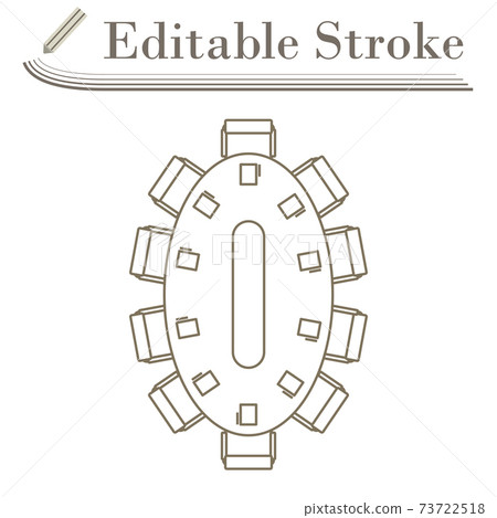 Negotiating Table Icon Negotiating Table Icon 73722518