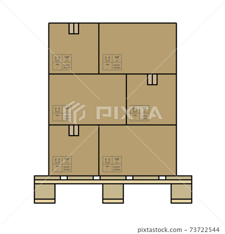 Cardboard Package Box Icon Cardboard Package Box Icon 73722544