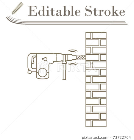 Icon Of Perforator Drilling Wall 73722704