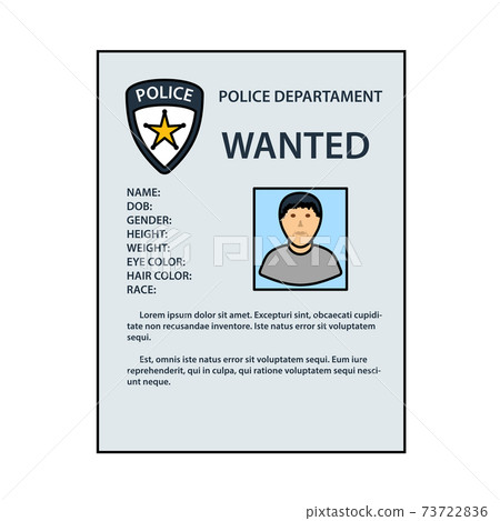 Wanted Poster Icon 73722836