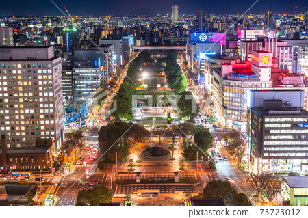 愛知縣 名古屋市夜景 榮市容 照片素材 圖片 圖庫