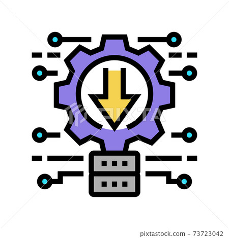 Integration It System Icon Color integration system color icon vector illustration - Stock Illustration ...