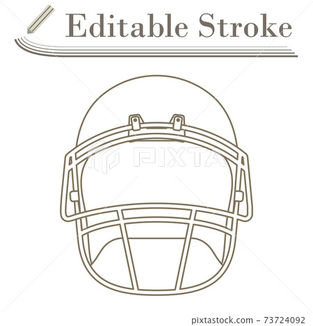 American Football Helmet Icon 73724092