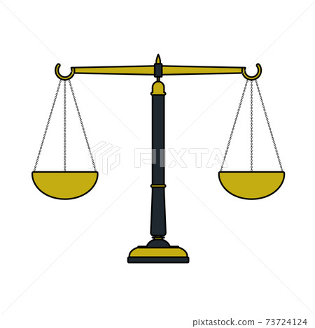 Justice Scale Icon Justice Scale Icon 73724124