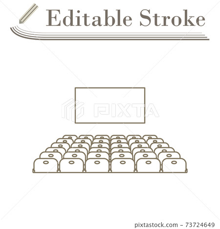 Cinema Auditorium Icon 73724649