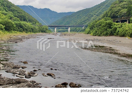 Shimanto River from Kochi Hanke Submersible Bridge Shimanto River from Kochi Hanke Submersible Bridge 73724742