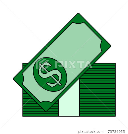 Stack Of Banknotes Icon - Stock Illustration [73724955] - PIXTA