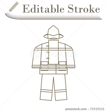 Fire Service Uniform Icon 73725531