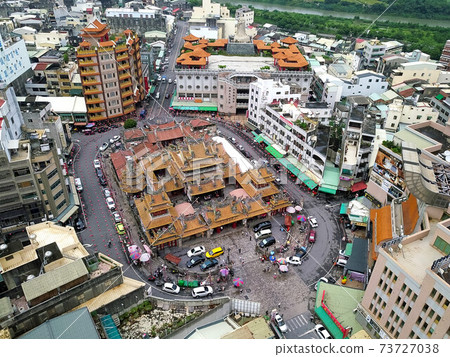 Aerial view of Chaotian Temple, Beigan, Yunlin, 73727038