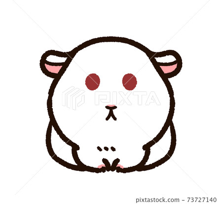 Cute guinea pig white Cute guinea pig white 73727140