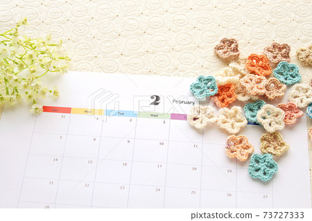 2月日曆花相框 2月日曆花相框 73727333