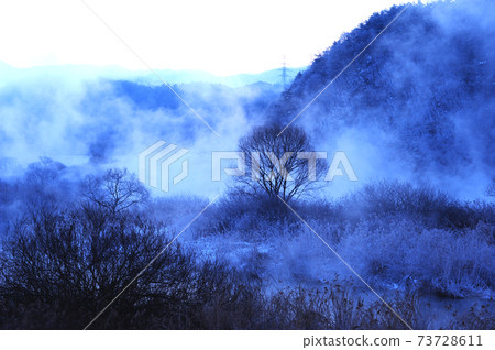 Soyangho. Soyanggang virgin. Sanggoda. Water fog 73728611