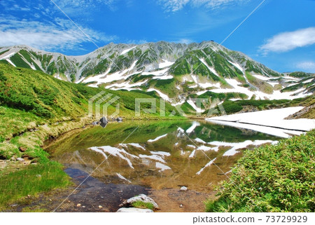新鮮的綠色立山高山綠道 新鮮的綠色立山高山綠道 73729929