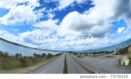 View from the mid-sea road sea station 7 73730328