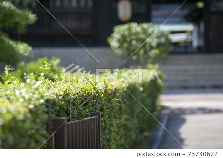 View of the Nozaki House on Kojima Jeans Street from the garden View of the Nozaki House on Kojima Jeans Street from the garden 73730622