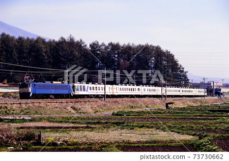 1997 EF6246 Ozashiki train Yasuragi going on the old Shin-Etsu main line 73730662