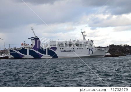 "Calanthe Okushiri" of Heart Land Ferry connecting Esashi Port and Okushiri Port "Calanthe Okushiri" of Heart Land Ferry connecting Esashi Port and Okushiri Port 73732479
