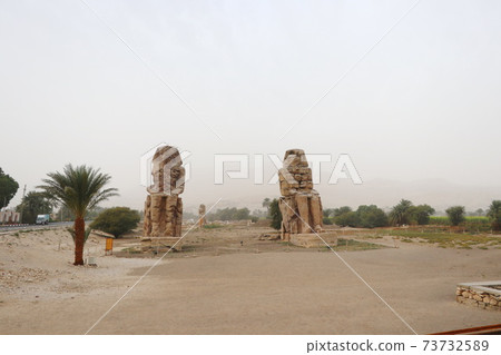埃及風景，門農巨像 73732589