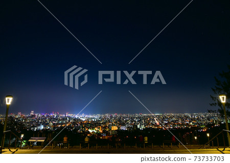 Night view of Sapporo from Asahiyama Memorial Park Night view of Sapporo from Asahiyama Memorial Park 73733703