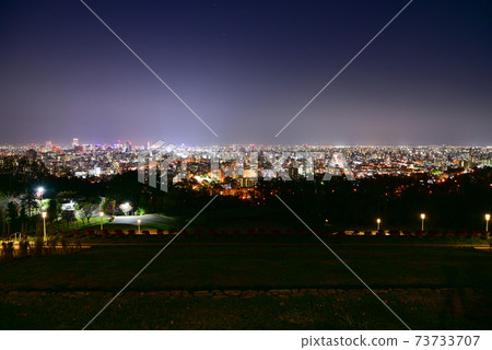 旭山紀念公園札幌的夜景 旭山紀念公園札幌的夜景 73733707