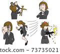 Illustration set of angry and sharp OL 73735021