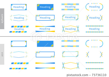 Title Headline Button Link Nordic Decoration Frame Banner Frame AI eps Vector Material Title Headline Button Link Nordic Decoration Frame Banner Frame AI eps Vector Material 73736110